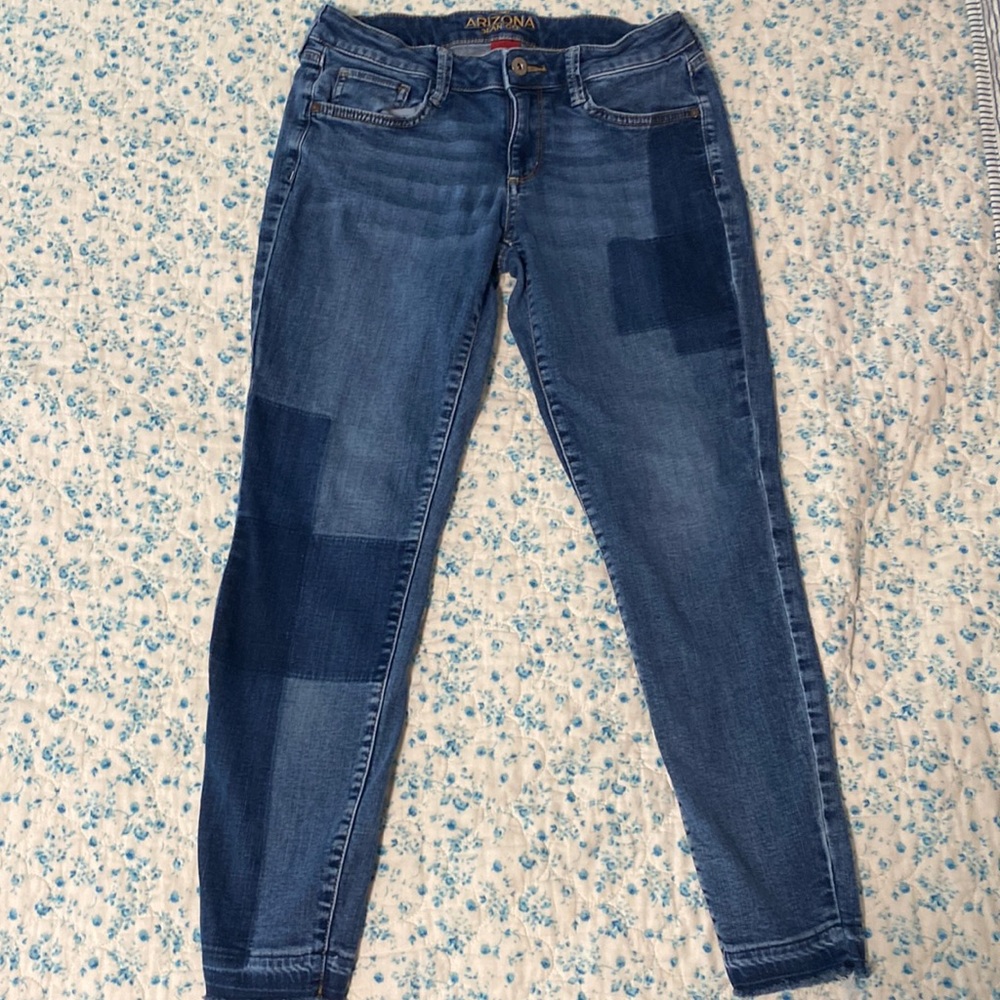 ARIZONA JEAN CO patch print jeans